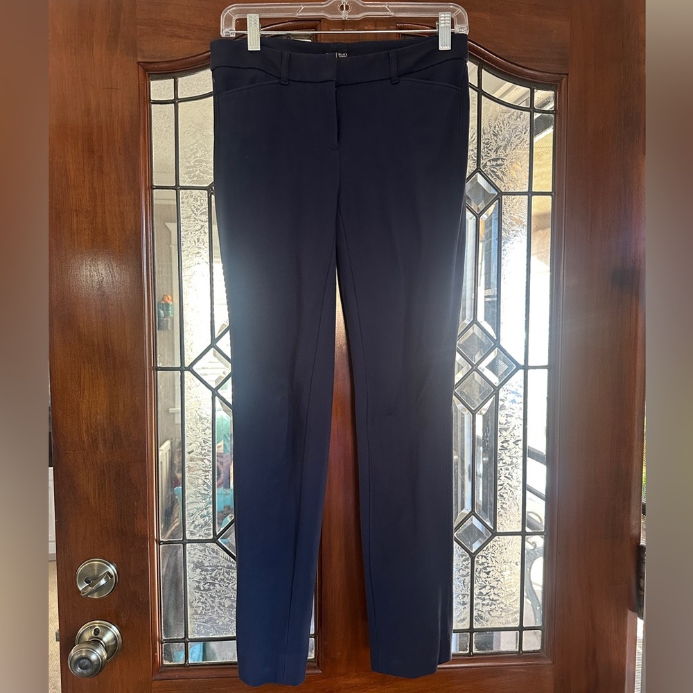 White House Black Market Navy Blue Slim Ankle Pants